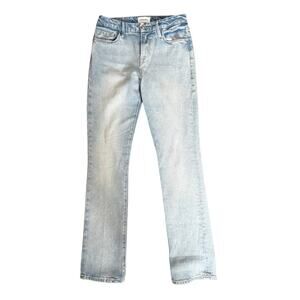 FRAME Le Mini Boot Jeans – Size 28 (Light Wash, Sustainable Fabric)